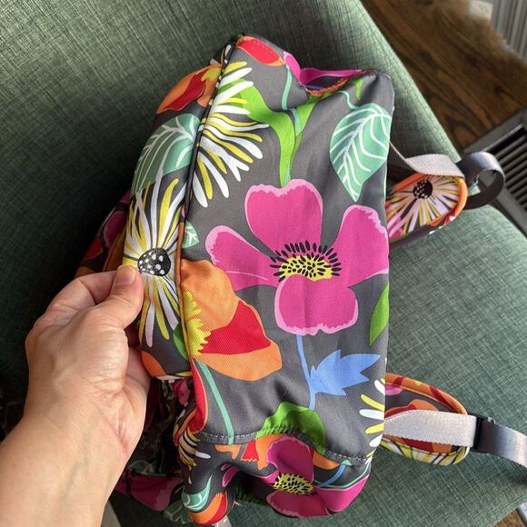 Vera Bradley lighten up campus large backpack in jazzy blooms Multicolor EUC! - Picture 9 of 12